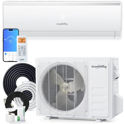 Growthwing AuraCore Series 18000 BTU 20 SEER2 Air Conditioner & Heater Mini-Split-Up to 1250 Sq.Ft